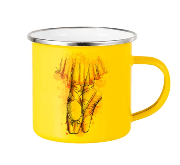 Ballerina shoes — Yellow Enamel Metallic Cup 360ml