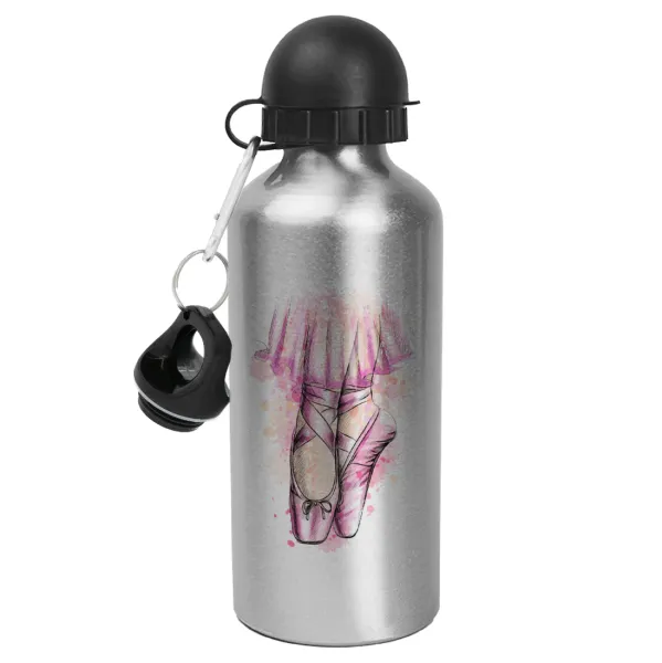 Ballerina shoes — Metallic water jug, Silver, aluminum 500ml