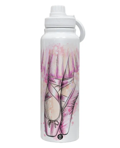 Ballerina shoes — 1L Stainless Steel Thermal Bottle with Phone Holder & Double Wall Insulation
