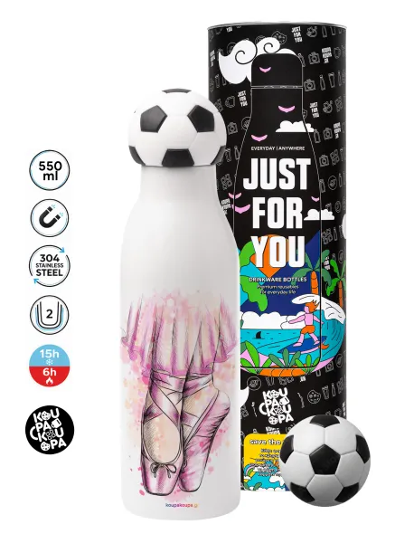 Ballerina shoes — Soccer Metal mug thermos, double wall, 550ml