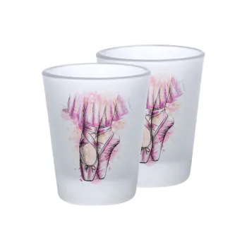 Ballerina shoes, Σφηνοπότηρα γυάλινα 45ml του πάγου (2 τεμάχια)