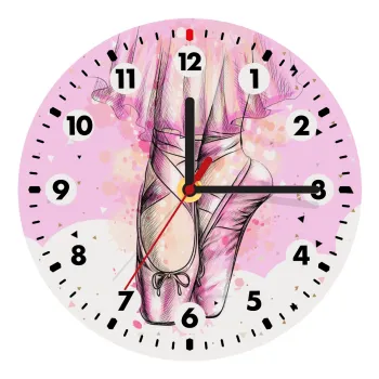 Ballerina shoes, Ρολόι τοίχου ξύλινο (20cm)