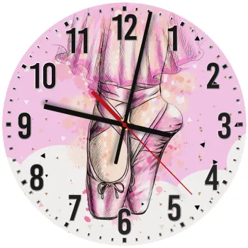 Ballerina shoes, Ρολόι τοίχου ξύλινο (30cm)