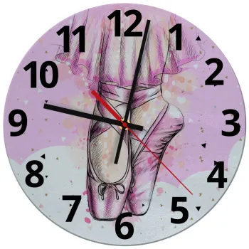 Ballerina shoes, Ρολόι τοίχου γυάλινο (30cm)