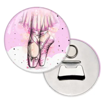 Ballerina shoes, Μαγνητάκι και ανοιχτήρι μπύρας στρογγυλό διάστασης 5,9cm