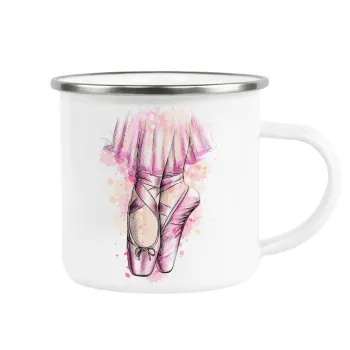 Ballerina shoes, Κούπα Μεταλλική εμαγιέ λευκη 360ml