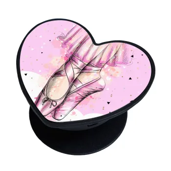 Ballerina shoes, Phone Holders Stand  καρδιά Μαύρο Βάση Στήριξης Κινητού στο Χέρι