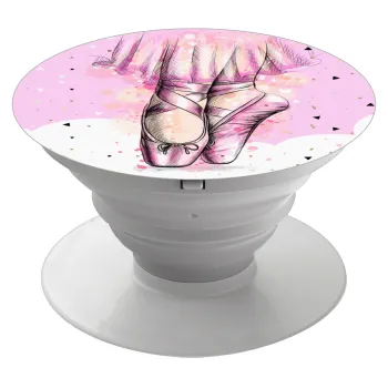 Ballerina shoes, Phone Holders Stand  White Hand-held Mobile Phone Holder