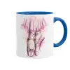 Mug colored blue, ceramic, 330ml