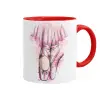 Mug colored red, ceramic, 330ml