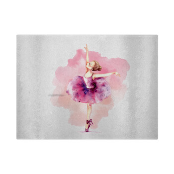 Ballerina watercolor, Επιφάνεια κοπής γυάλινη (38x28cm)