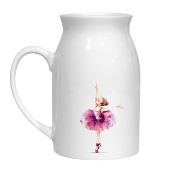 Ballerina watercolor, Milk Jug (450ml) (1pcs)