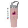 Pink color, 890ml (30oz) stainless Steel Tumbler with Handle