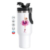 Mega Stainless steel Tumbler with lid, double wall 1,2L