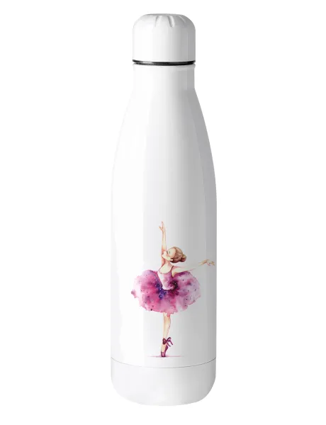 Ballerina watercolor — Metal mug thermos (Stainless steel), 500ml