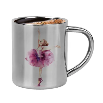 Ballerina watercolor, Κουπάκι μεταλλικό διπλού τοιχώματος για espresso (220ml)