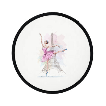 Ballerina in Paris, Βεντάλια υφασμάτινη αναδιπλούμενη με θήκη (20cm)