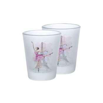 Ballerina in Paris, Σφηνοπότηρα γυάλινα 45ml του πάγου (2 τεμάχια)