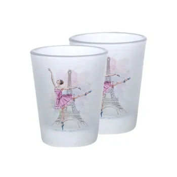 Ballerina in Paris, Σφηνοπότηρα γυάλινα 45ml του πάγου (2 τεμάχια)