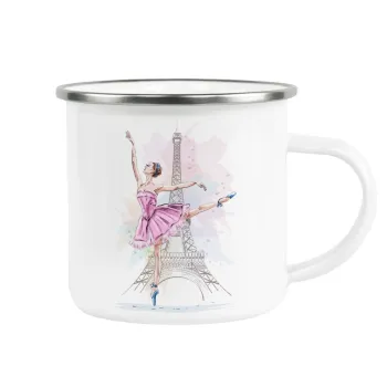 Ballerina in Paris, Κούπα Μεταλλική εμαγιέ λευκη 360ml