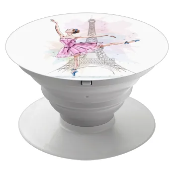 Ballerina in Paris, Phone Holders Stand  Λευκό Βάση Στήριξης Κινητού στο Χέρι