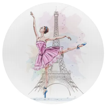 Ballerina in Paris, Mousepad Round 20cm