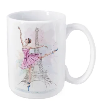 Ballerina in Paris, Κούπα Mega, κεραμική, 450ml