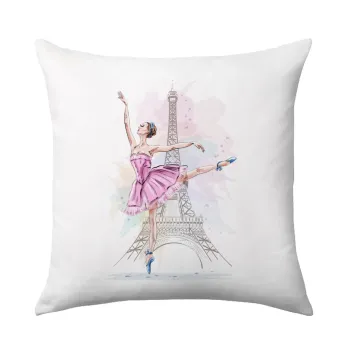 Ballerina in Paris, Sofa cushion 40x40cm includes filling
