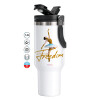 Mega Stainless steel Tumbler with lid, double wall 1,2L