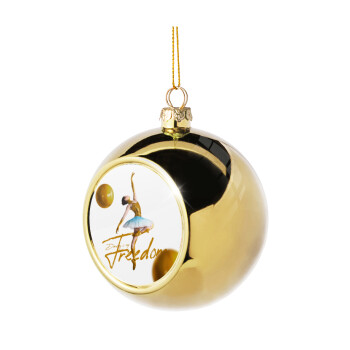 Gold Dancer, Χριστουγεννιάτικη μπάλα δένδρου Χρυσή 8cm