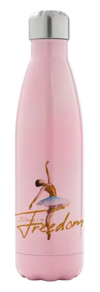 Gold Dancer — Metal mug thermos Pink Iridiscent (Stainless steel), double wall, 500ml