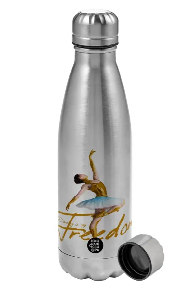 Gold Dancer — Metallic water bottle, stainless steel, 750ml