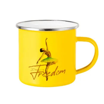 Gold Dancer, Κούπα Μεταλλική εμαγιέ Κίτρινη 360ml