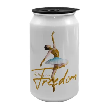 Gold Dancer, Κούπα ταξιδιού μεταλλική με καπάκι (tin-can) 500ml