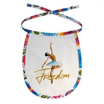 Gold Dancer, Σαλιάρα μωρού αλέκιαστη με κορδόνι Χρωματιστή