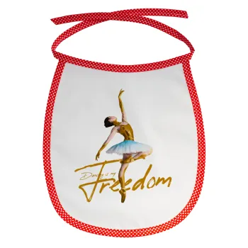 Gold Dancer, Σαλιάρα μωρού αλέκιαστη με κορδόνι Κόκκινη