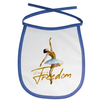 Gold Dancer, Σαλιάρα μωρού αλέκιαστη με κορδόνι Μπλε