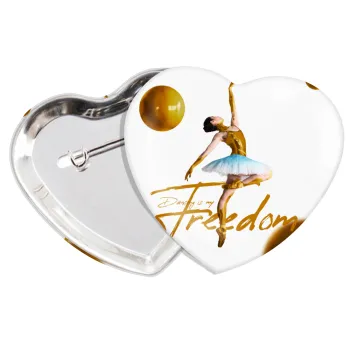 Gold Dancer, Κονκάρδα παραμάνα καρδιά (57x52mm)