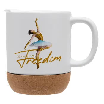 Gold Dancer, Κούπα, κεραμική με βάση φελού και καπάκι (ΜΑΤ), 330ml