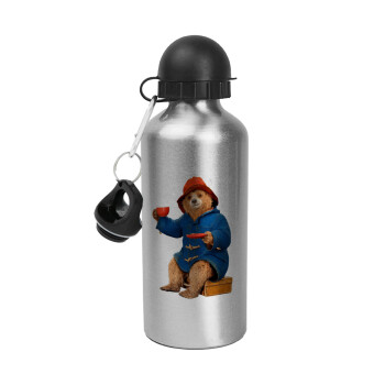 Αρκουδάκι Πάντινγκτον, Metallic water jug, Silver, aluminum 500ml