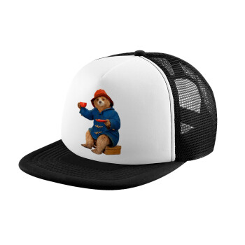 Αρκουδάκι Πάντινγκτον, Καπέλο παιδικό Soft Trucker με Δίχτυ Black/White 