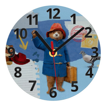 Αρκουδάκι Πάντινγκτον, Ρολόι τοίχου γυάλινο (20cm)