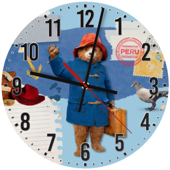 Αρκουδάκι Πάντινγκτον, Ρολόι τοίχου ξύλινο (30cm)