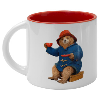Αρκουδάκι Πάντινγκτον, Κούπα κεραμική 400ml Λευκή/Κόκκινη