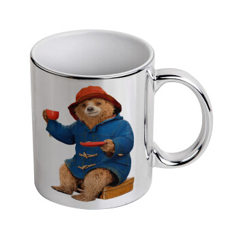 Αρκουδάκι Πάντινγκτον, Mug ceramic, silver mirror, 330ml