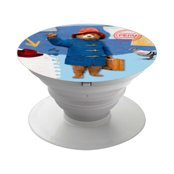 Αρκουδάκι Πάντινγκτον, Phone Holders Stand  Λευκό Βάση Στήριξης Κινητού στο Χέρι