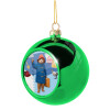 Green Christmas tree ornament ball 8cm
