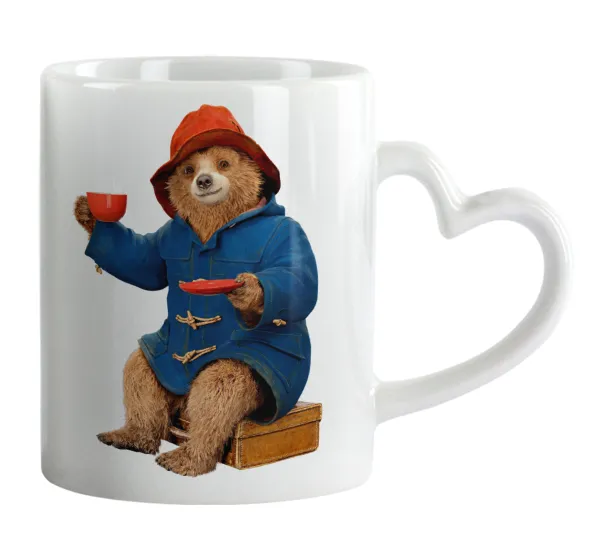 Αρκουδάκι Πάντινγκτον — Mug heart handle, ceramic, 330ml