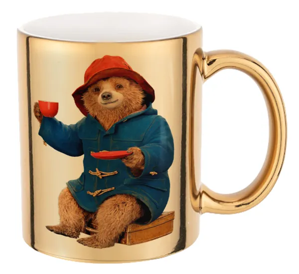 Αρκουδάκι Πάντινγκτον — Mug ceramic, gold mirror, 330ml