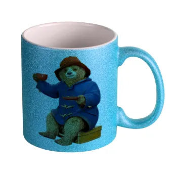 Αρκουδάκι Πάντινγκτον, Κούπα Σιέλ Glitter που γυαλίζει, κεραμική, 330ml